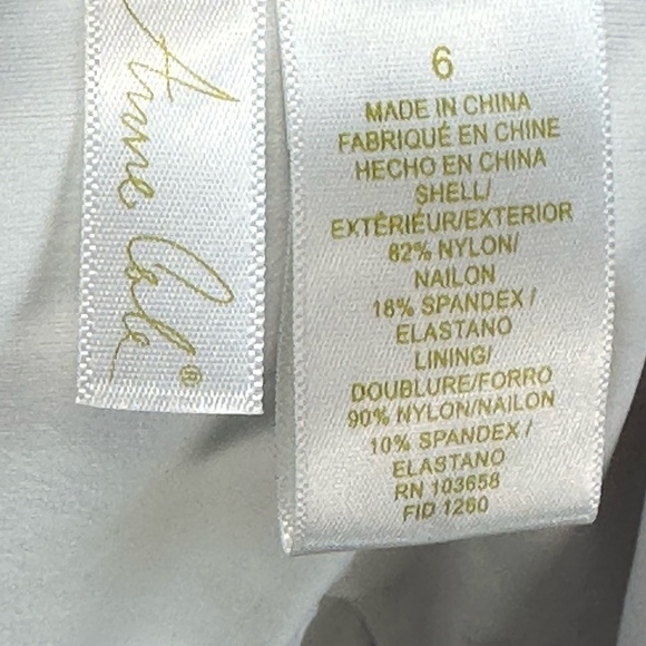 Anne Cole Side Ruched Scoop Back Floral Print One Piece Swimsuit - size 6 - Picture 6 of 9